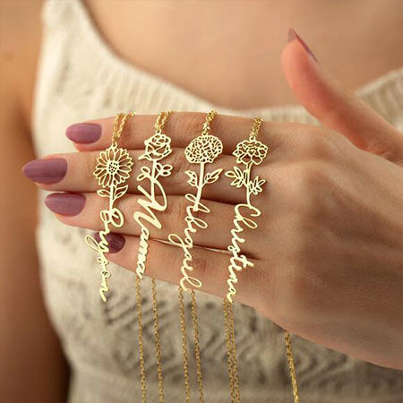 Picture for category Flower Name Necklace